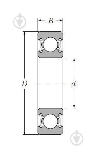 ПодшипникCT радиальный шариковый 6305 2RS - фото 3 ПодшипникCT радиальный шариковый 6305 2RS - фото 3