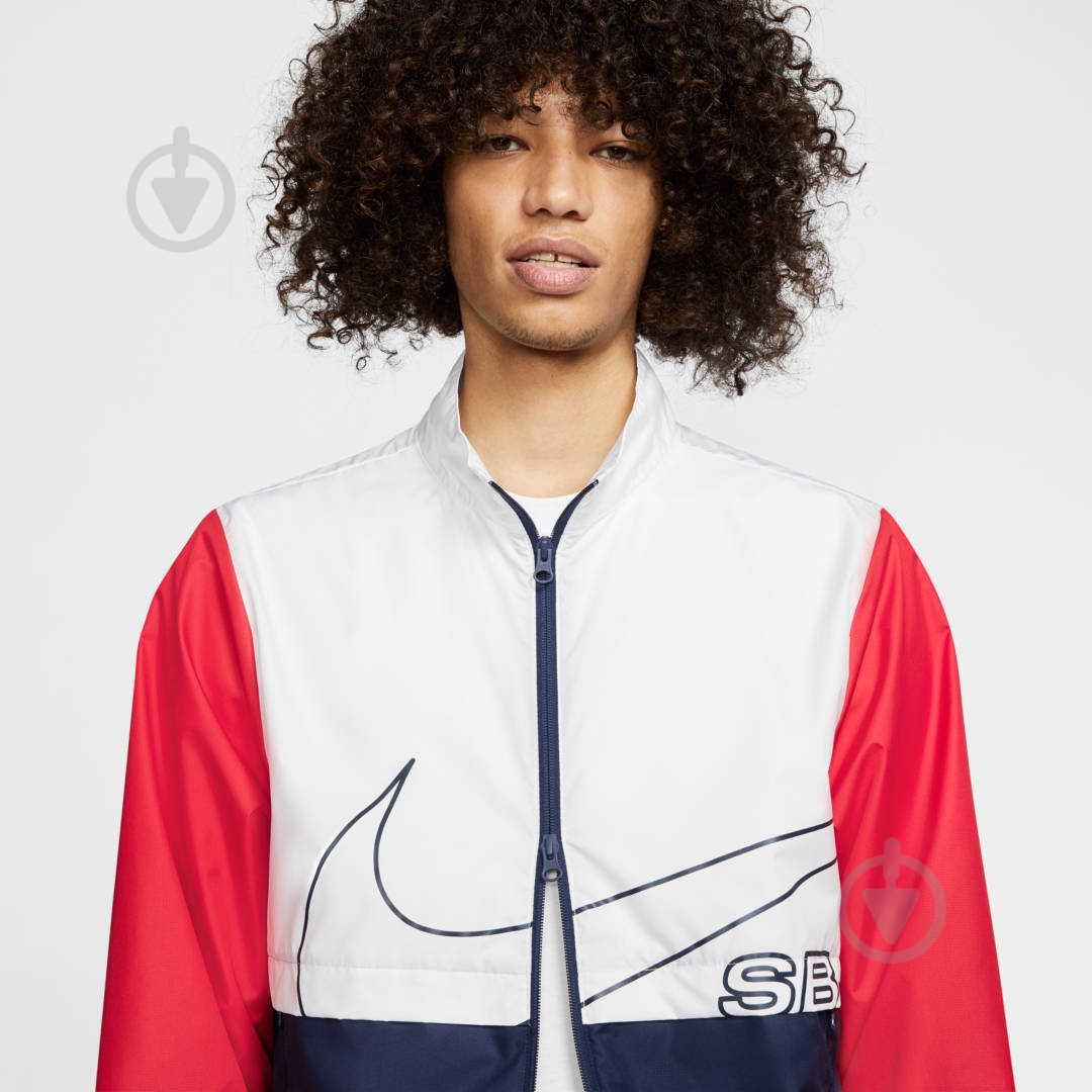 Ветровка мужская демисезонная Nike M NK SB TRACK JACKET CI2577-100 р.S белая - фото 5 Ветровка мужская демисезонная Nike M NK SB TRACK JACKET CI2577-100 р.S белая - фото 5