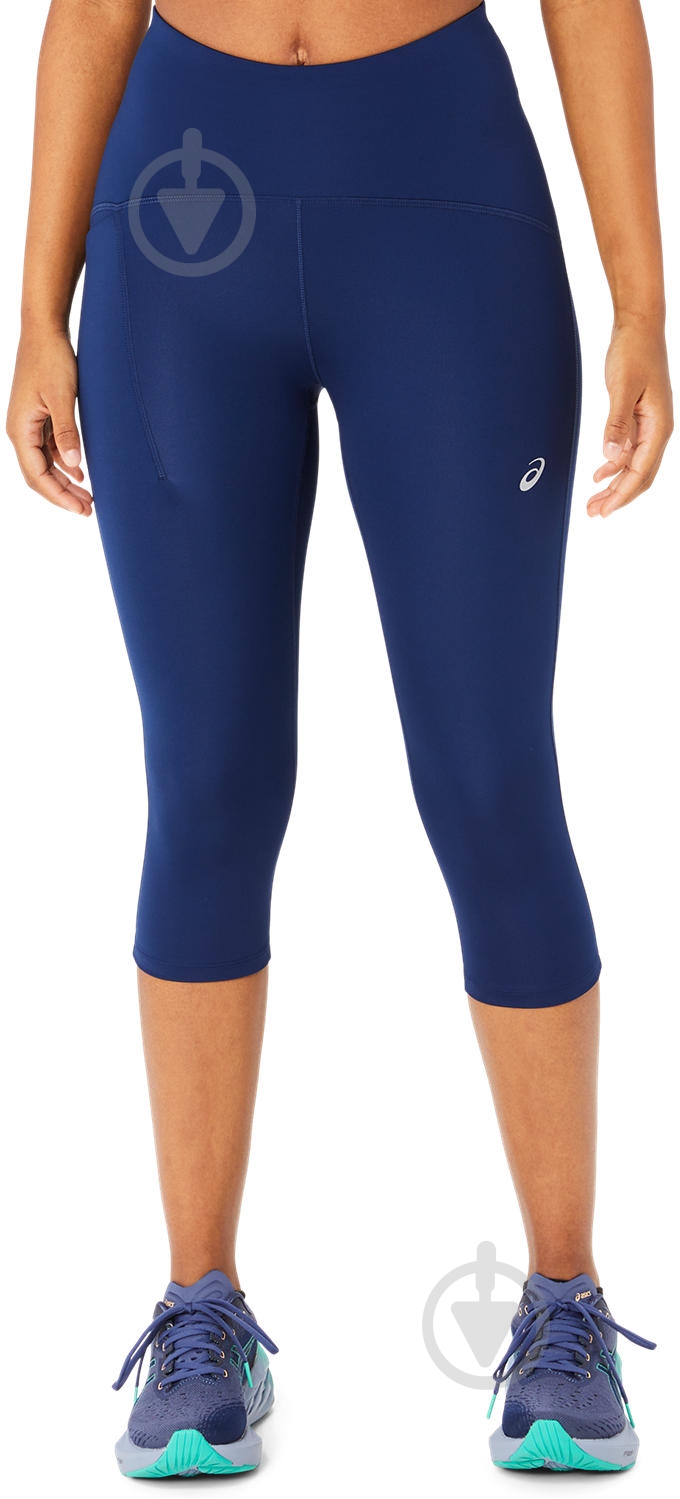 Тайтсы Asics ROAD HIGH WAIST CAPRI TIGHT 2012D006_400 р.M синий - фото 1