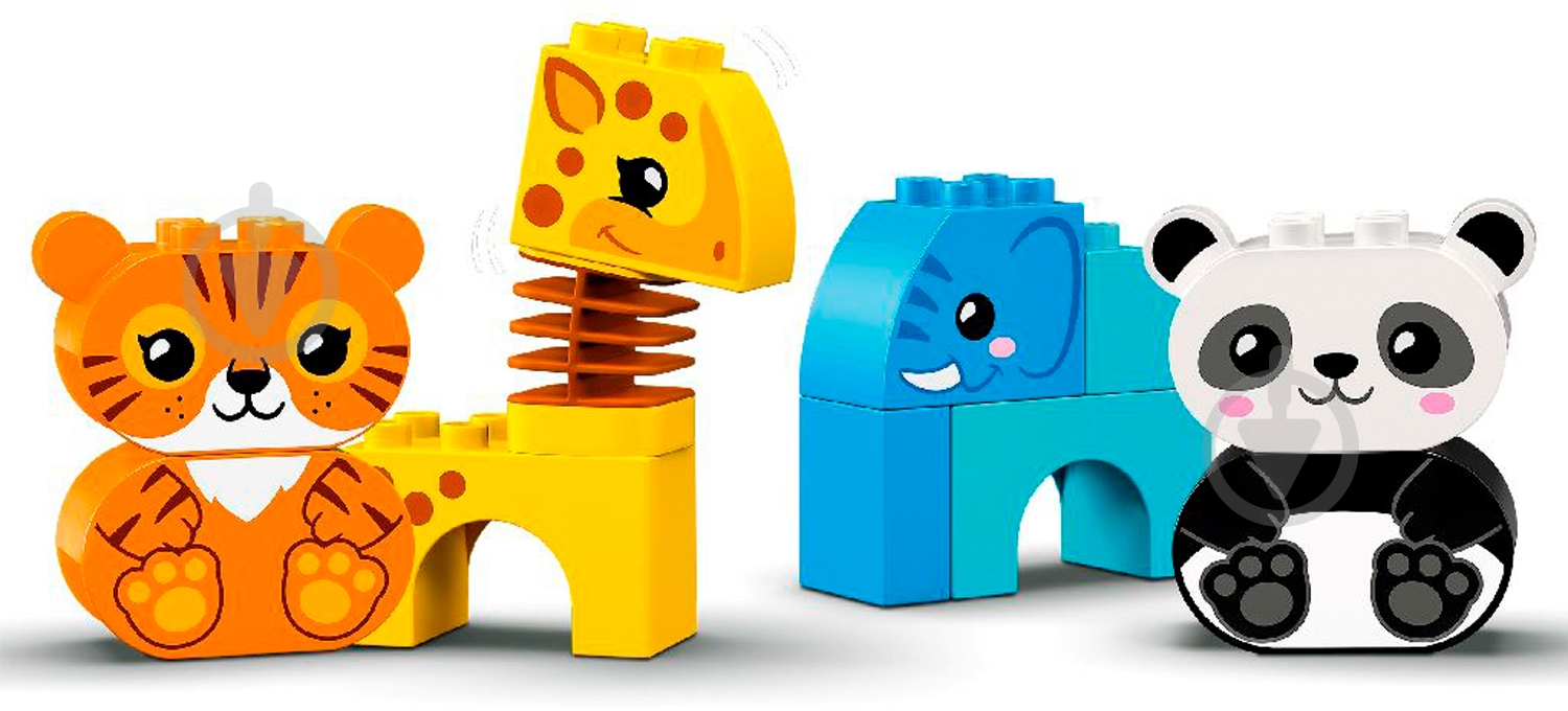 Конструктор LEGO DUPLO Потяг із тваринами 10955 - фото 7 Конструктор LEGO DUPLO Потяг із тваринами 10955 - фото 7
