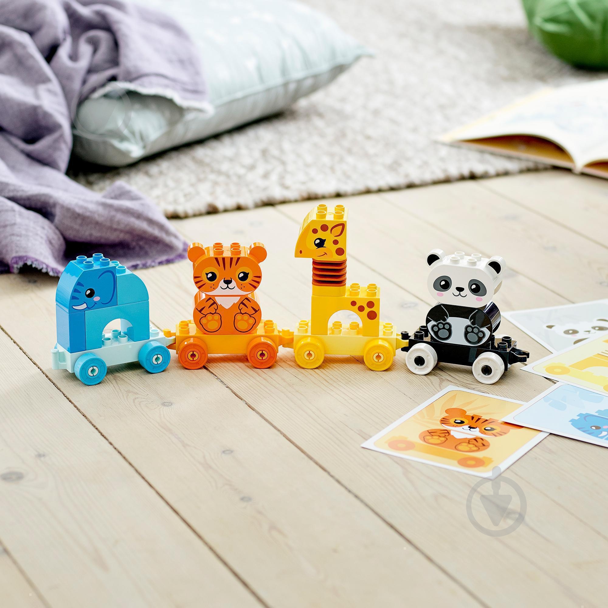 Конструктор LEGO DUPLO Потяг із тваринами 10955 - фото 4 Конструктор LEGO DUPLO Потяг із тваринами 10955 - фото 4