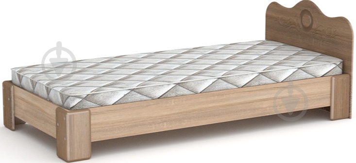 Кровать Компанит 100 МДФ 90x200 см дуб сонома - фото 1