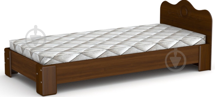 Кровать Компанит 100 МДФ 90x200 см орех экко - фото 1