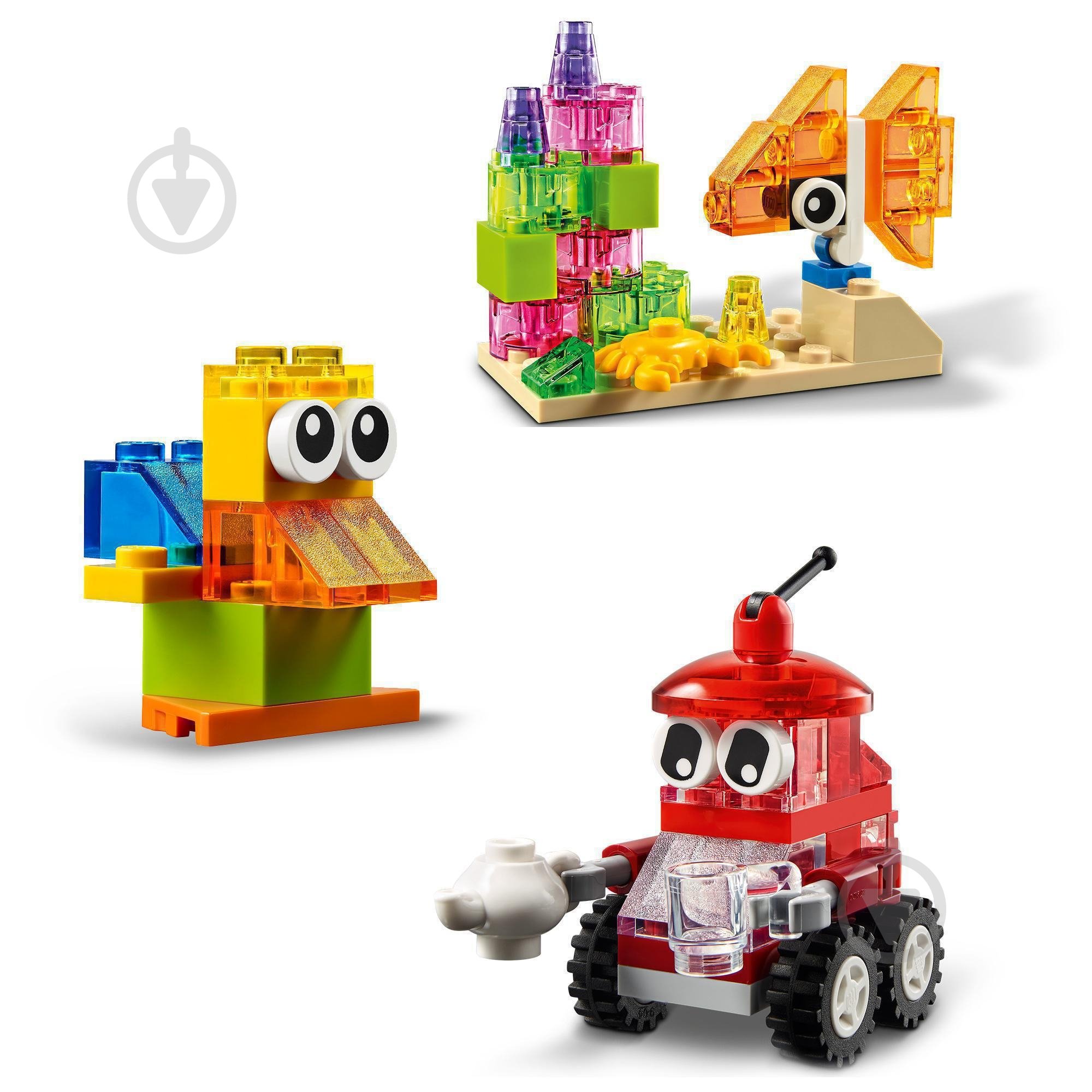 Конструктор LEGO Classic Прозорі кубики для творчості 11013 - фото 3