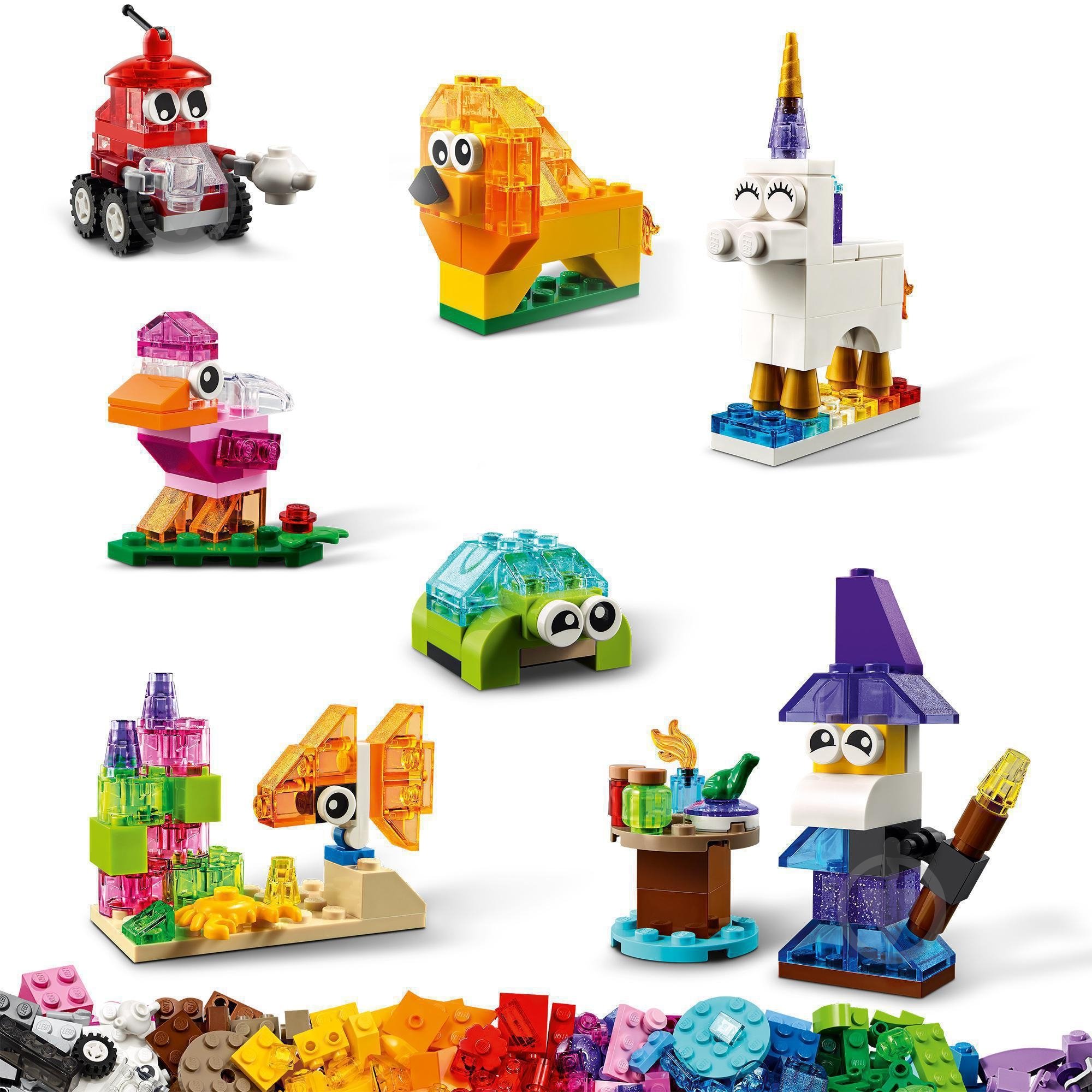 Конструктор LEGO Classic Прозорі кубики для творчості 11013 - фото 6