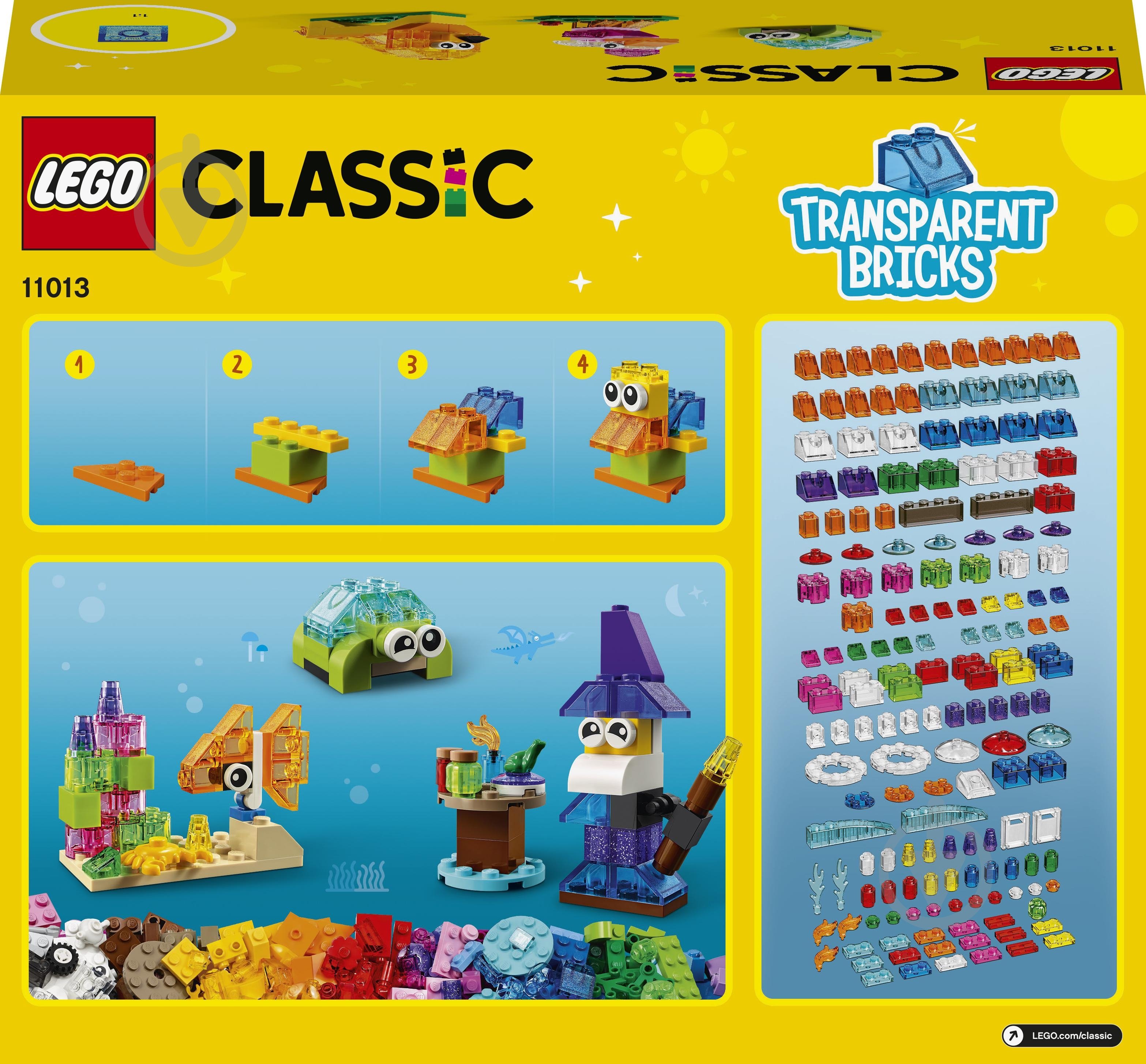 Конструктор LEGO Classic Прозорі кубики для творчості 11013 - фото 12