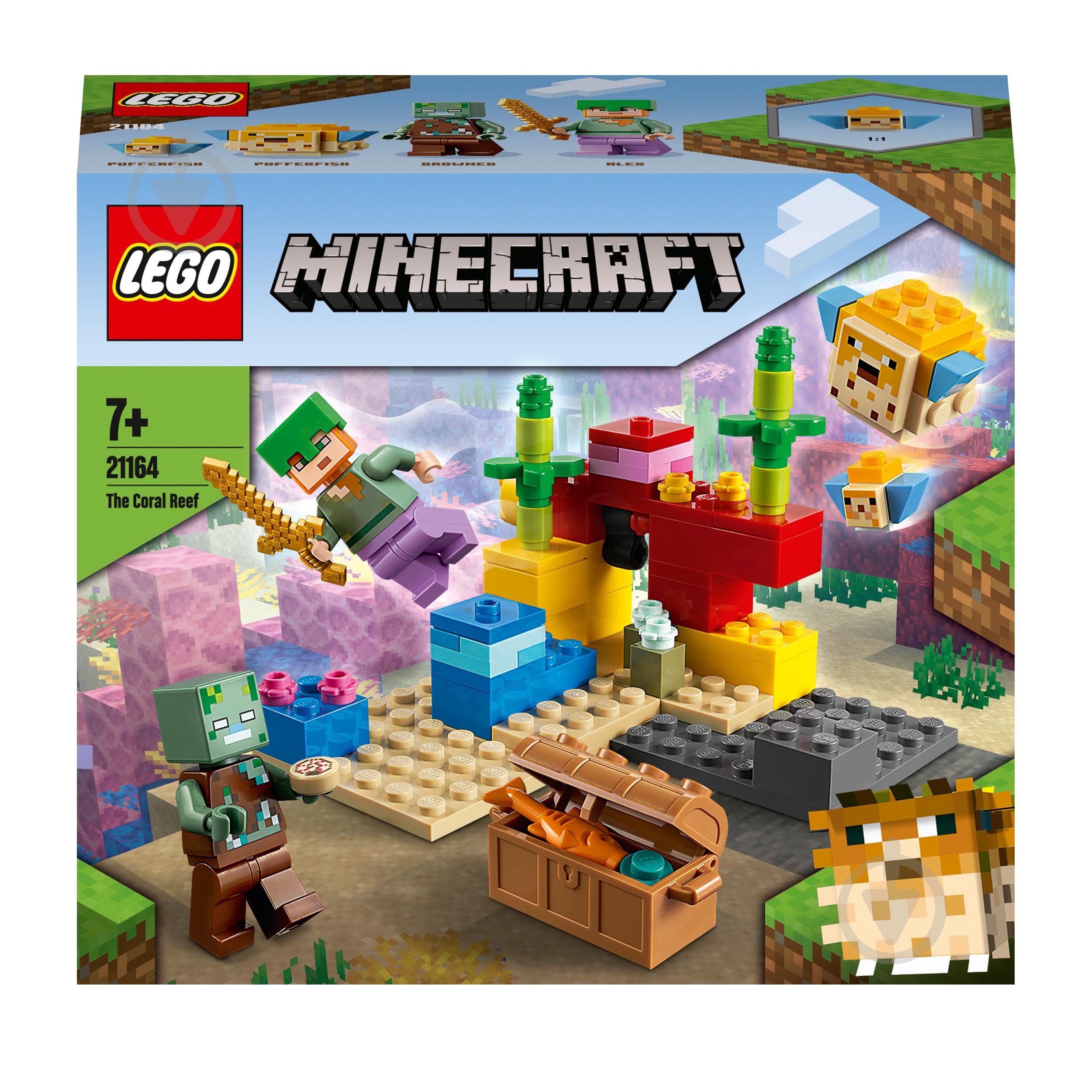 Конструктор LEGO Minecraft Коралловый риф 21164 - фото 1
