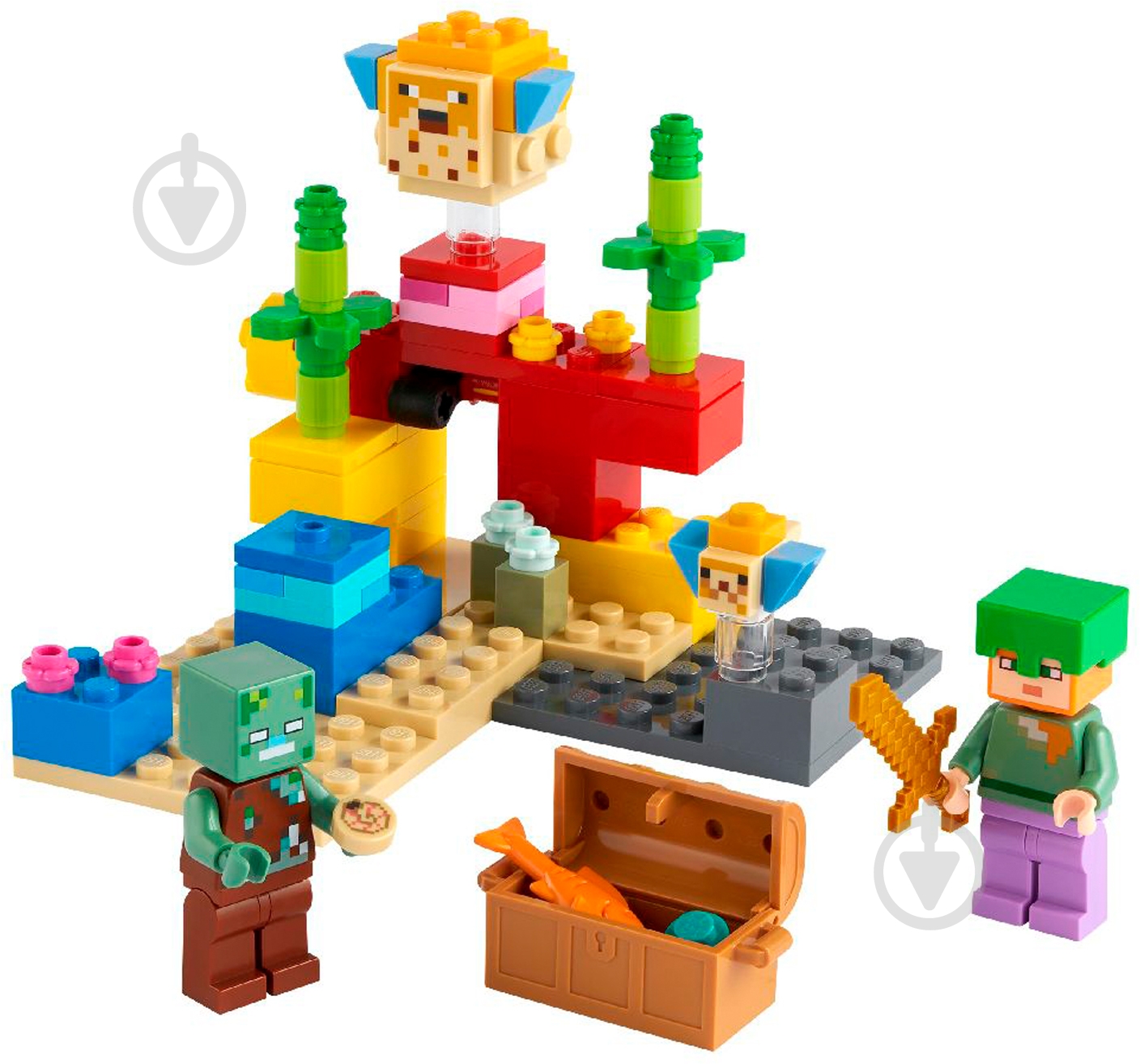 Конструктор LEGO Minecraft Коралловый риф 21164 - фото 7