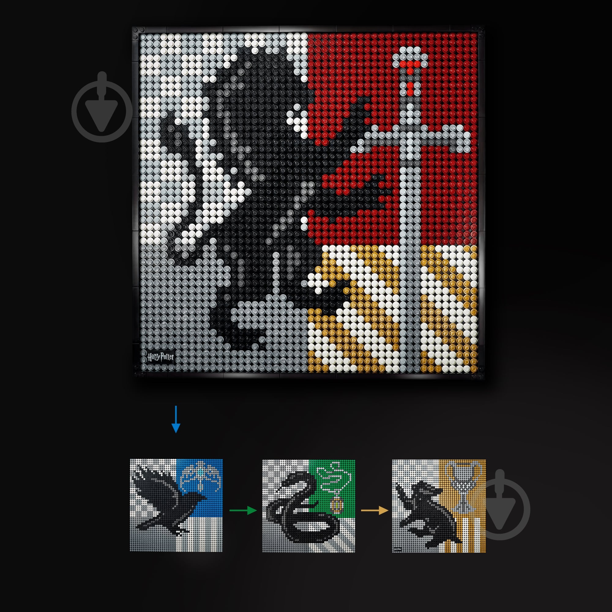 Конструктор LEGO Art Harry Potter Hogwarts Crests 31201 - фото 3 Конструктор LEGO Art Harry Potter Hogwarts Crests 31201 - фото 3