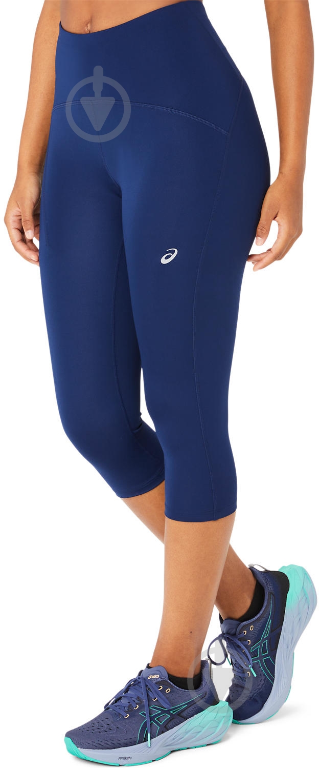 Тайтсы Asics ROAD HIGH WAIST CAPRI TIGHT 2012D006_400 р.L синий - фото 2