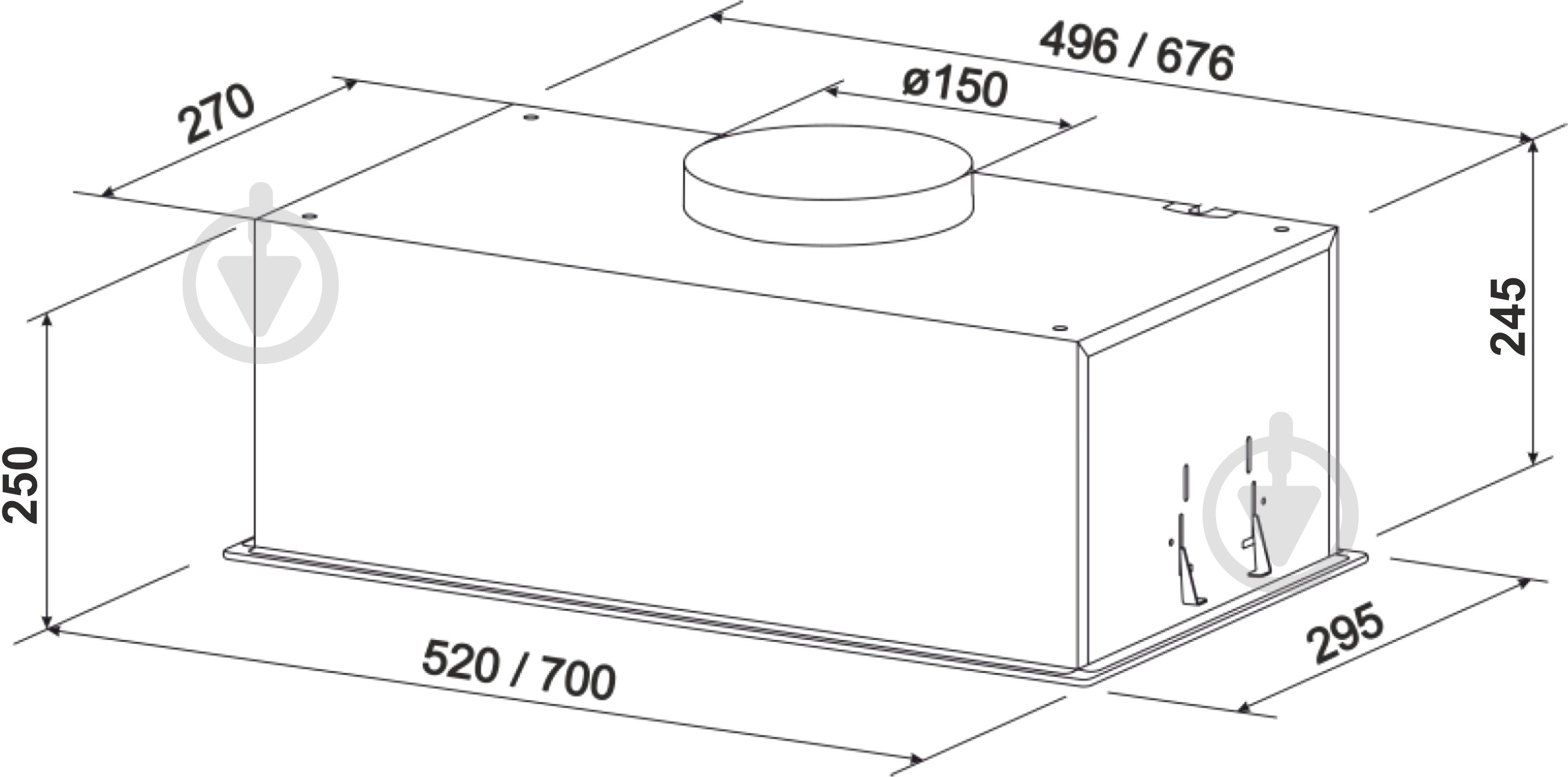 Витяжка Eleyus INTEGRA 1200 LED 52 WH - фото 22