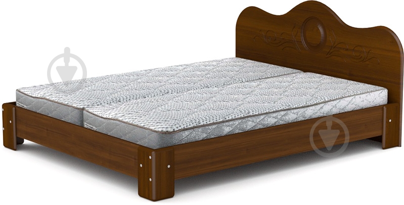 Кровать Компанит 170 МДФ 160x200 см орех экко - фото 1