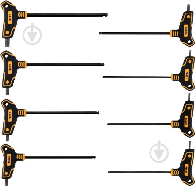 Набір ключів шестигранних Vorel 2,5-10 мм 56629 - фото 1