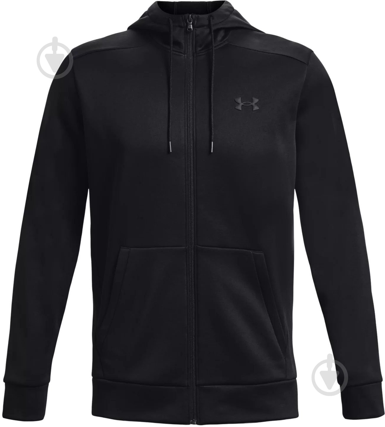 Джемпер Under Armour UA ARMOUR FLEECE FZ HOODIE 1373357-001 р.M чорний - фото 4