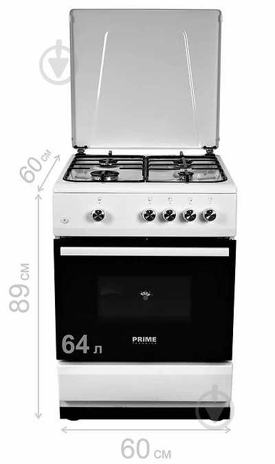 Плита газовая PRIME Technics PSG 6400 FW - фото 5