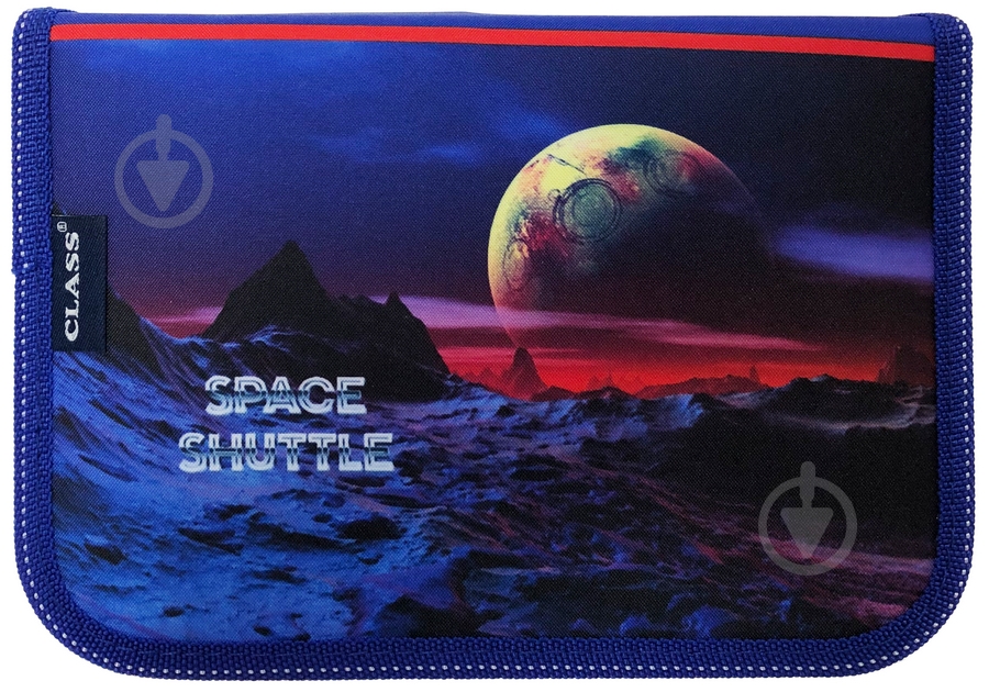 Пенал Space Shuttle 210/70D PL 20207 CLASS синий - фото 2 Пенал Space Shuttle 210/70D PL 20207 CLASS синий - фото 2