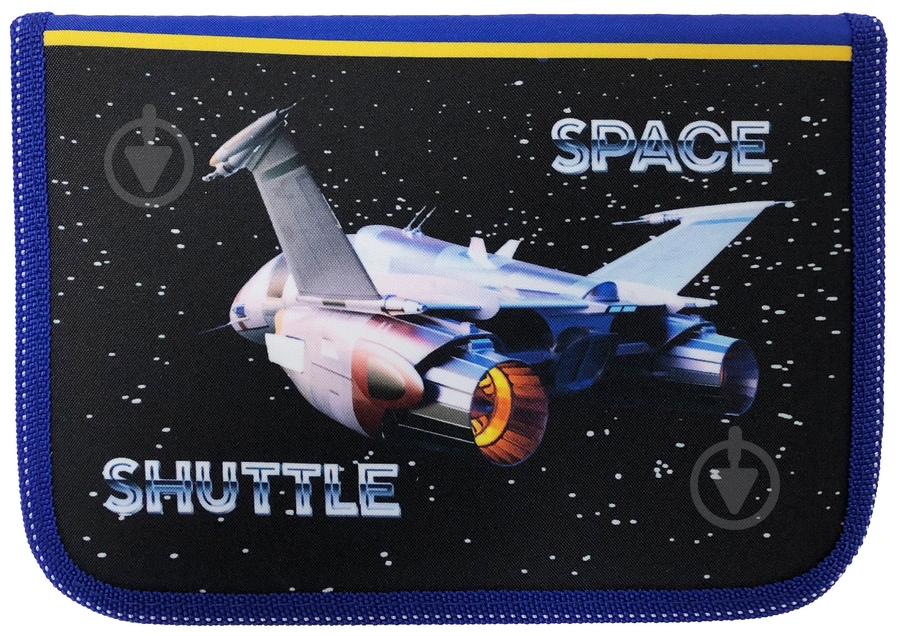 Пенал Space Shuttle 210/70D PL 20207 CLASS синий - фото 1 Пенал Space Shuttle 210/70D PL 20207 CLASS синий - фото 1