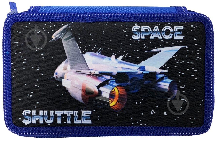 Пенал Space Shuttle 210/70D PL 20407 CLASS синий - фото 1 Пенал Space Shuttle 210/70D PL 20407 CLASS синий - фото 1