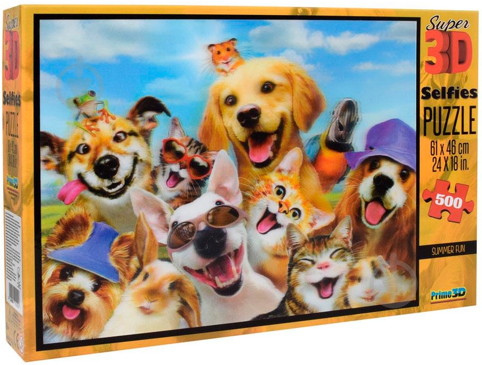 3D-пазл PRIME 3D Животные, селфи (10160) - фото 1