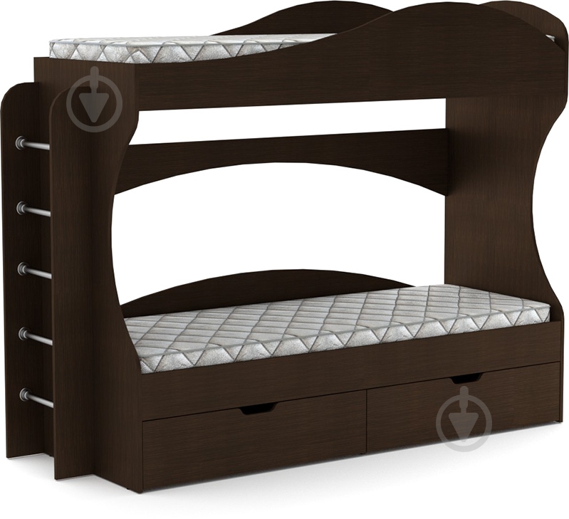 Кровать Компанит Бриз 70x190 см венге - фото 1