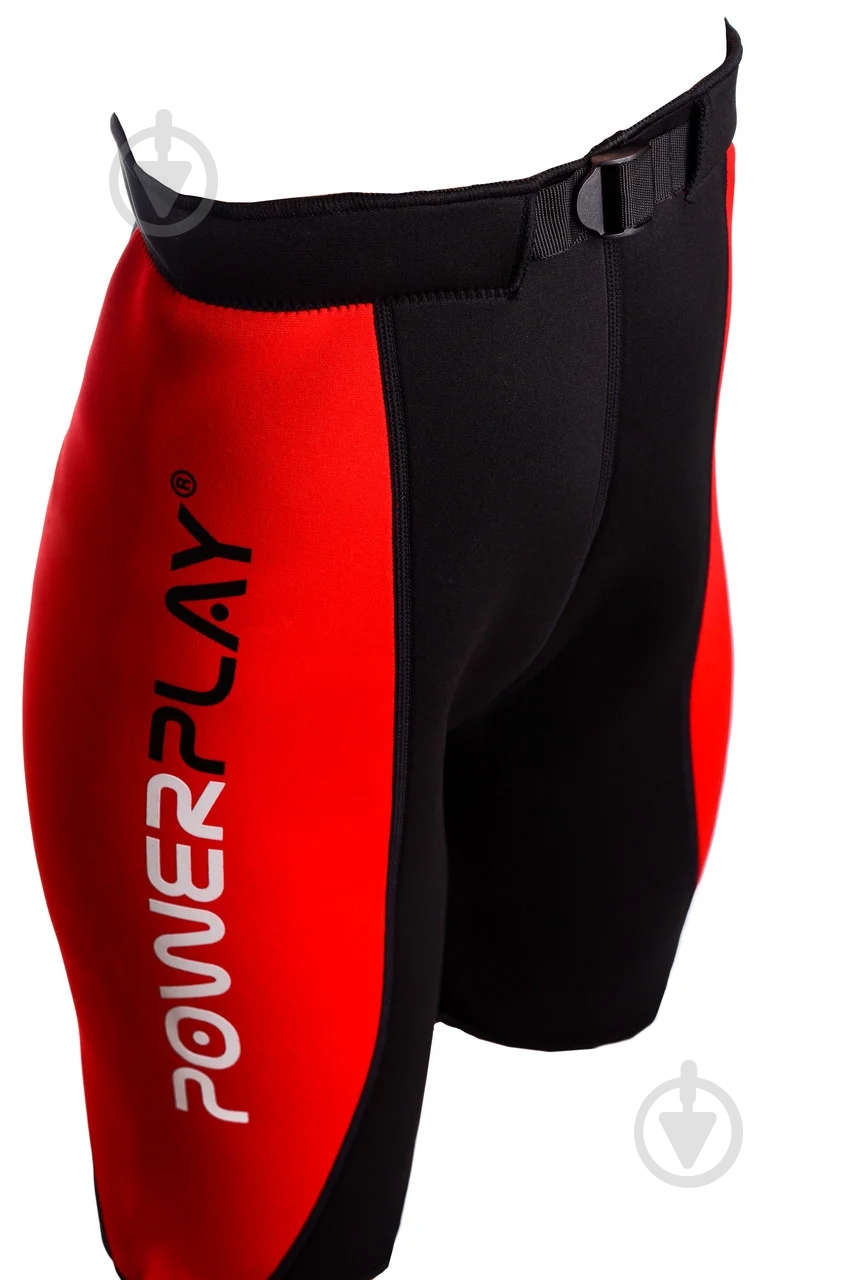 Шорти для схуднення PowerPlay PP_4304_Black/Red_S/M 46x53 см - фото 4