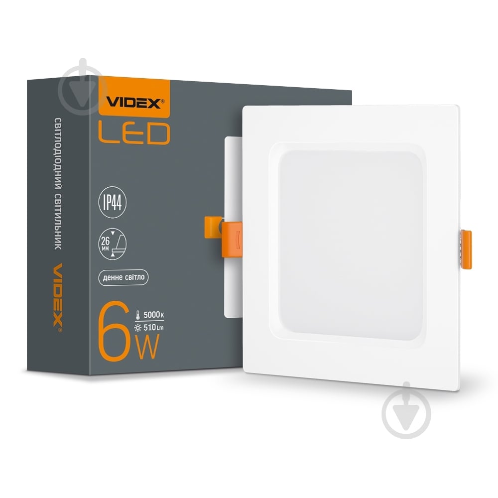 Светильник встраиваемый (Downlight) Videx LED Back 5000 К 26341 - фото 1 Светильник встраиваемый (Downlight) Videx LED Back 5000 К 26341 - фото 1