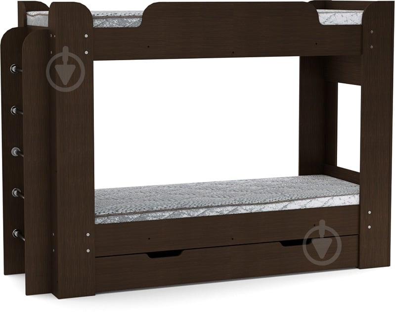 Кровать Компанит Твикс 70x190 см венге - фото 1