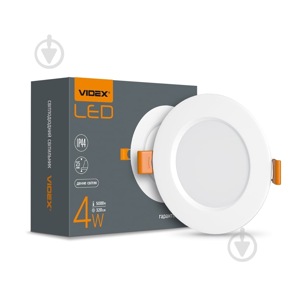 Світильник вбудовуваний (Downlight) Videx LED Back 5000 К 26337 - фото 1