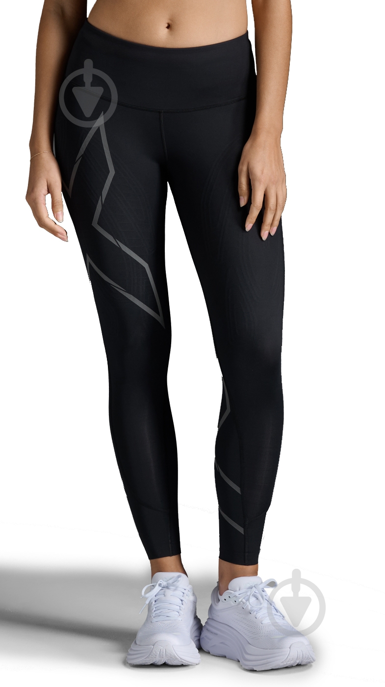 Тайтсы 2XU Light Speed Mid-Rise CompTight WA6523b_BLK/BRF р.S черный - фото 1