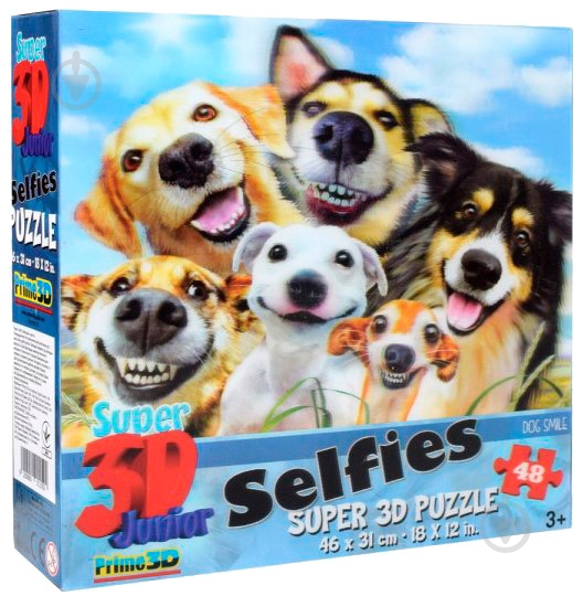 3D-пазл PRIME 3D 10891 собаки селфи - фото 1 3D-пазл PRIME 3D 10891 собаки селфи - фото 1