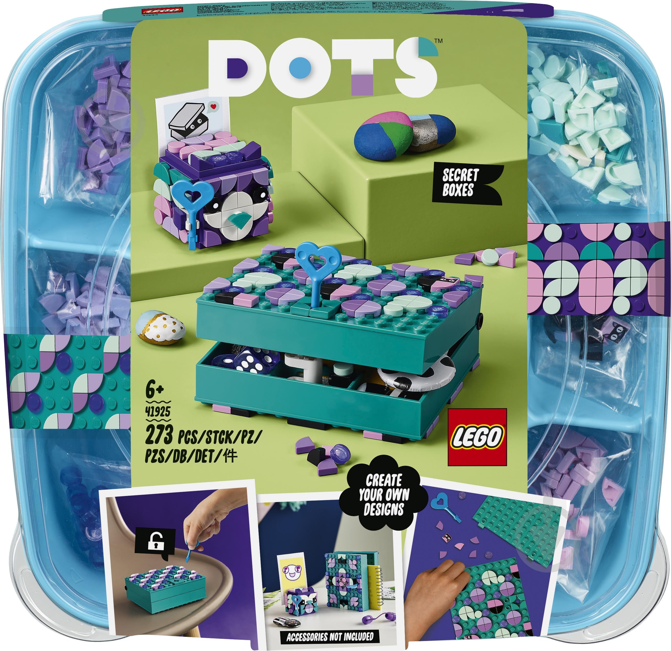 Конструктор LEGO DOTS Секретные Ящики 41925 - фото 1