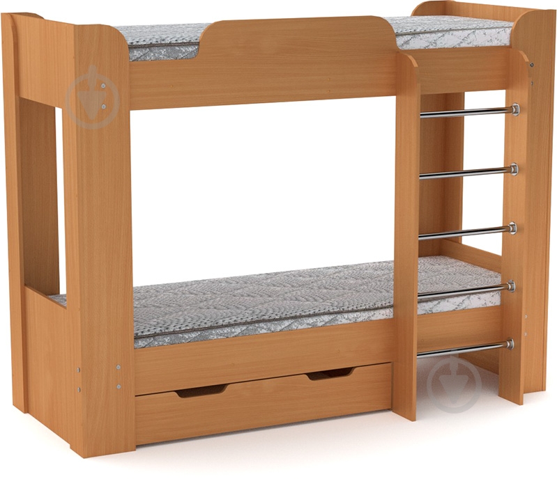 Кровать Компанит Твикс-2 70x190 см бук - фото 1