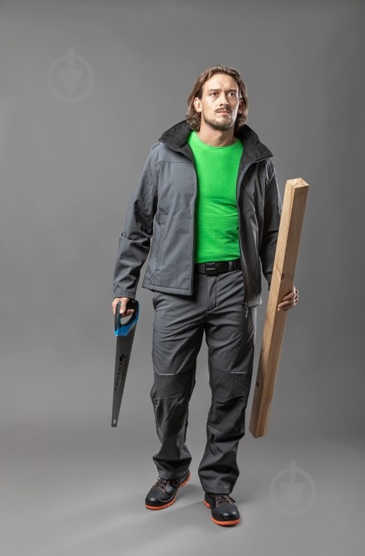 Брюки рабочие HOEGERT ELDE р. S HT5K357 графит - фото 3