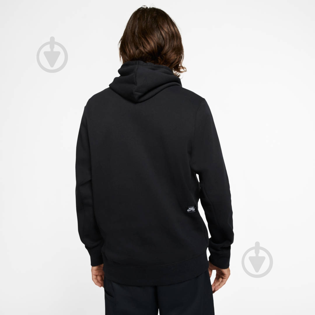 Джемпер Nike M NK SB PO HOODIE EMBROIDERY CI5844-010 р.L черный - фото 5