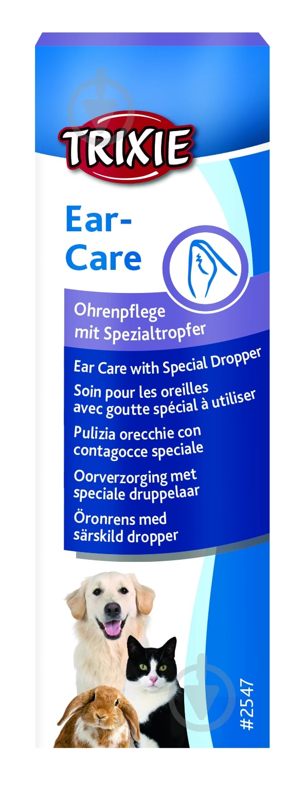 Средство Trixie Очиститель для ушей животных Ohren-pflege 50 мл - фото 1