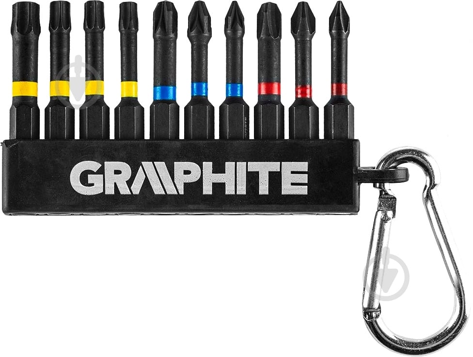Набор бит GRAPHITE ударные 10 шт. 56H562 - фото 1