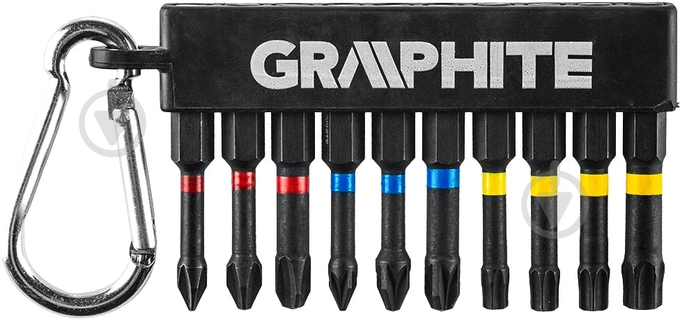 Набор бит GRAPHITE ударные 10 шт. 56H562 - фото 2