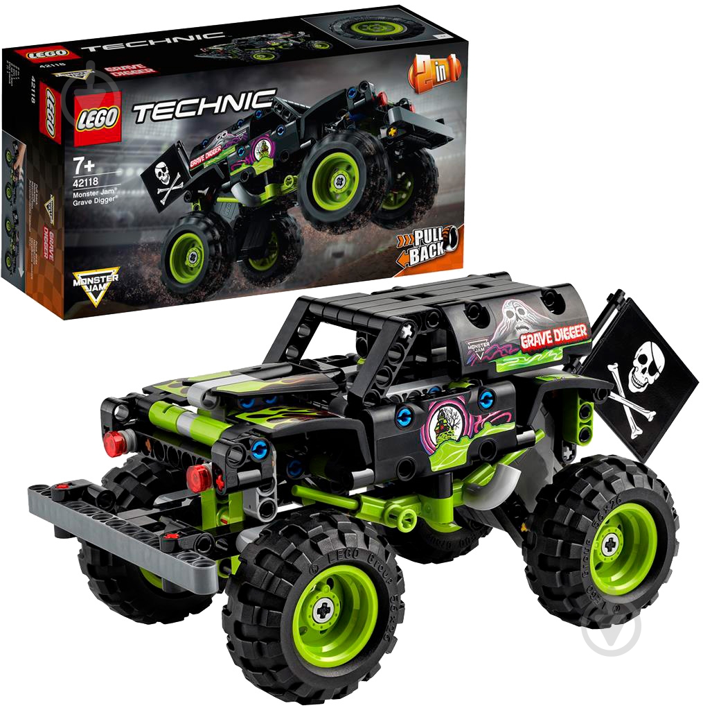 Конструктор LEGO Technic Monster Jam® Grave Digger® 42118 - фото 12 Конструктор LEGO Technic Monster Jam® Grave Digger® 42118 - фото 12