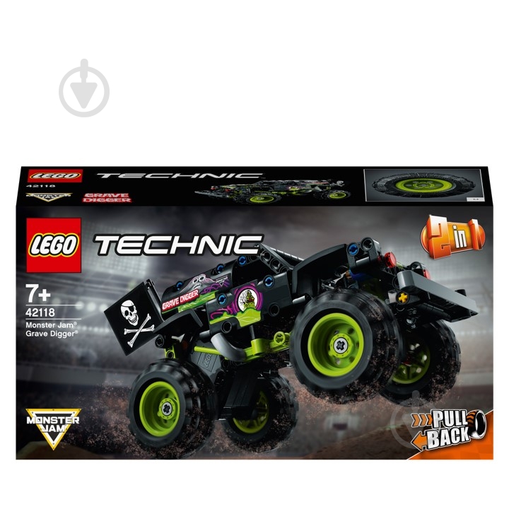 Конструктор LEGO Technic Monster Jam® Grave Digger® 42118 - фото 1 Конструктор LEGO Technic Monster Jam® Grave Digger® 42118 - фото 1