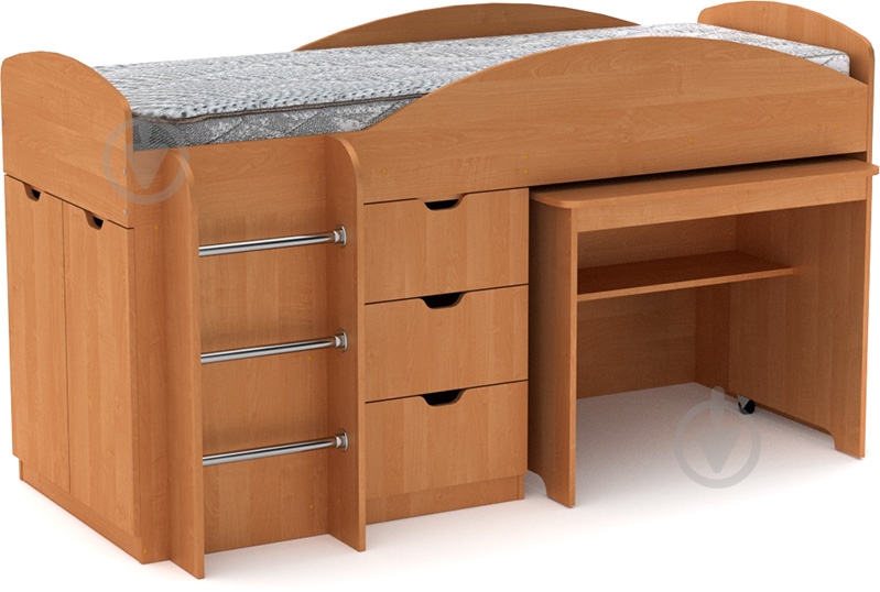 Кровать-горка Компанит Универсал 70x190 см ольха - фото 1 Кровать-горка Компанит Универсал 70x190 см ольха - фото 1