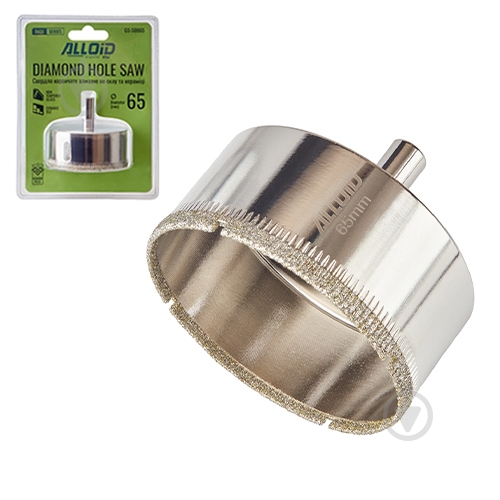 Свердло корончате Alloid 65 мм GS-50065 - фото 1 Свердло корончате Alloid 65 мм GS-50065 - фото 1