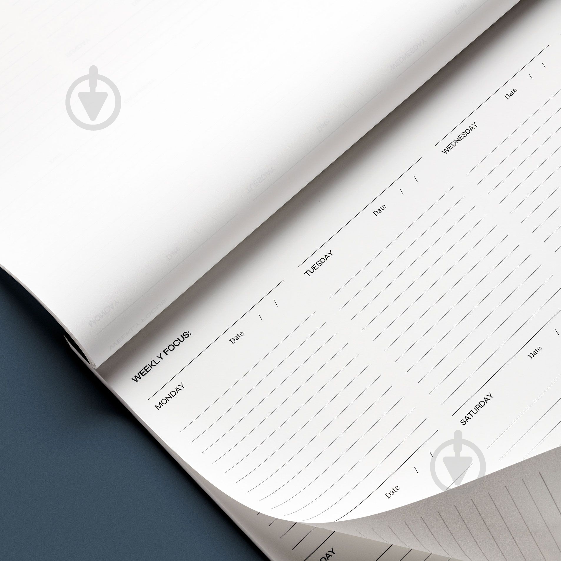 Нотатник Weekly Desk Pad A4 з місцем для дат чорний Karst Stone Paper - фото 4 Нотатник Weekly Desk Pad A4 з місцем для дат чорний Karst Stone Paper - фото 4