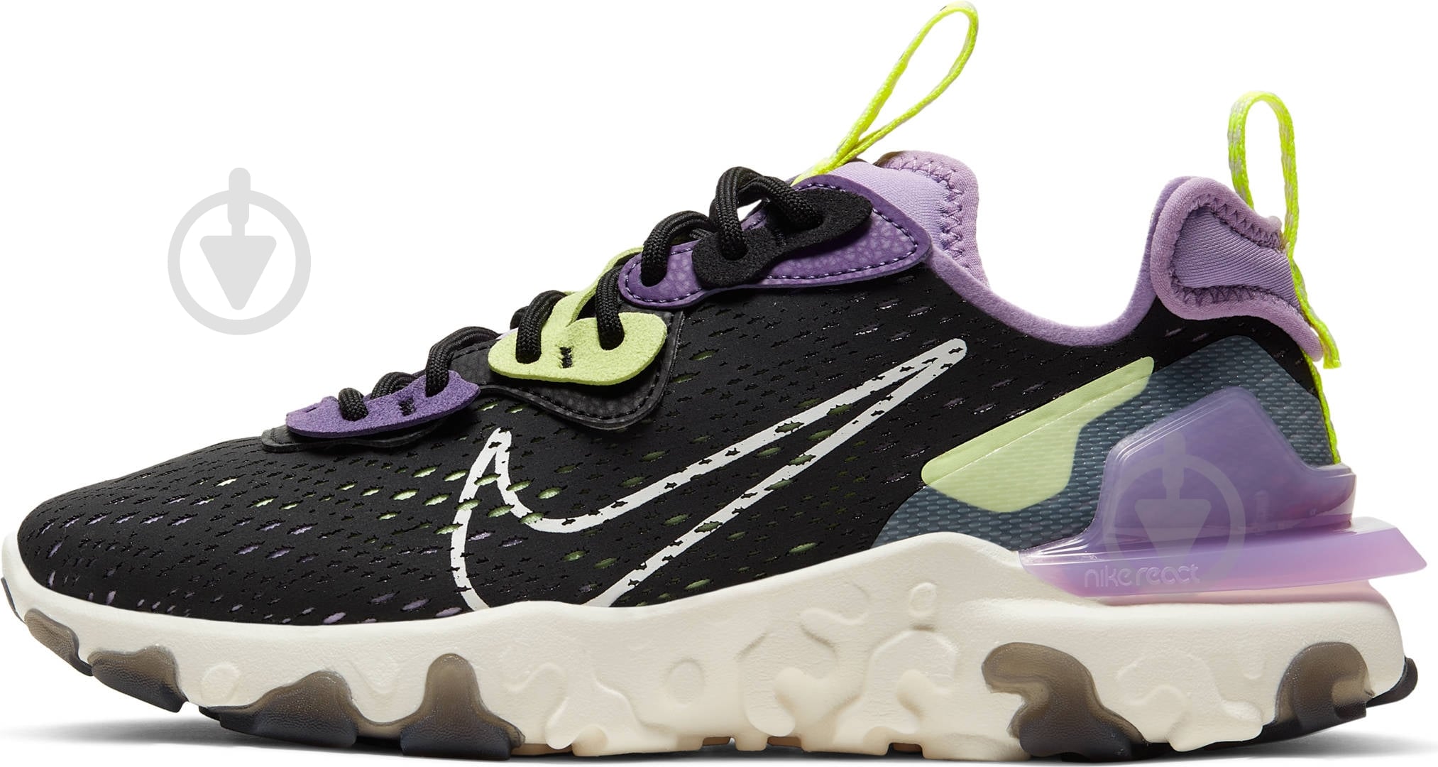 Кроссовки женские демисезонные Nike W NSW REACT VISION CI7523-002 р.38 черные - фото 5