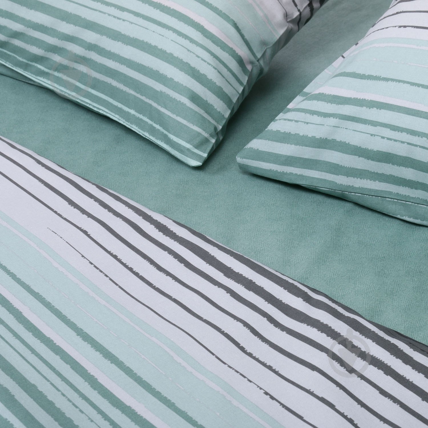 Комплект постельного белья Basic Стронг 2.0 зеленый La Nuit (без простыни) - фото 2 Комплект постельного белья Basic Стронг 2.0 зеленый La Nuit (без простыни) - фото 2