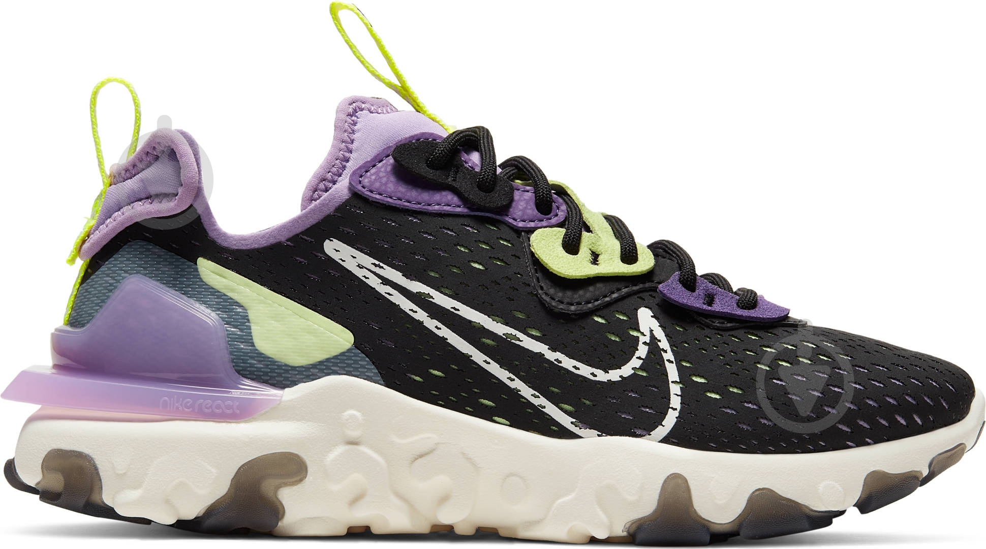 Кроссовки женские демисезонные Nike W NSW REACT VISION CI7523-002 р.40,5 черные - фото 3 Кроссовки женские демисезонные Nike W NSW REACT VISION CI7523-002 р.40,5 черные - фото 3