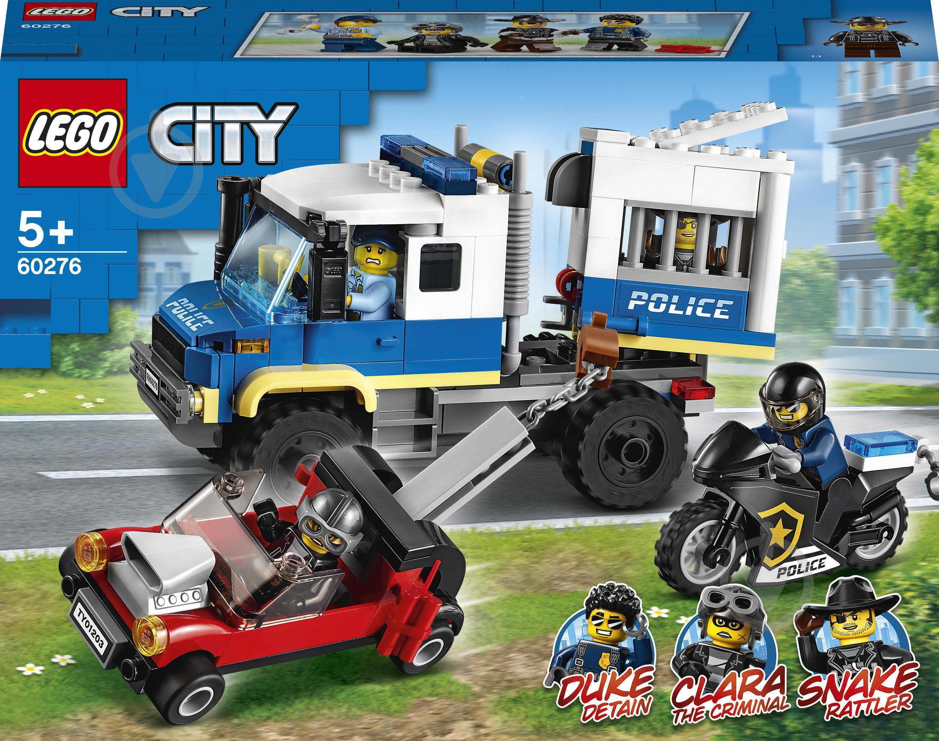 Конструктор LEGO City Поліцейська машина для перевезення в'язнів 60276 - фото 1
