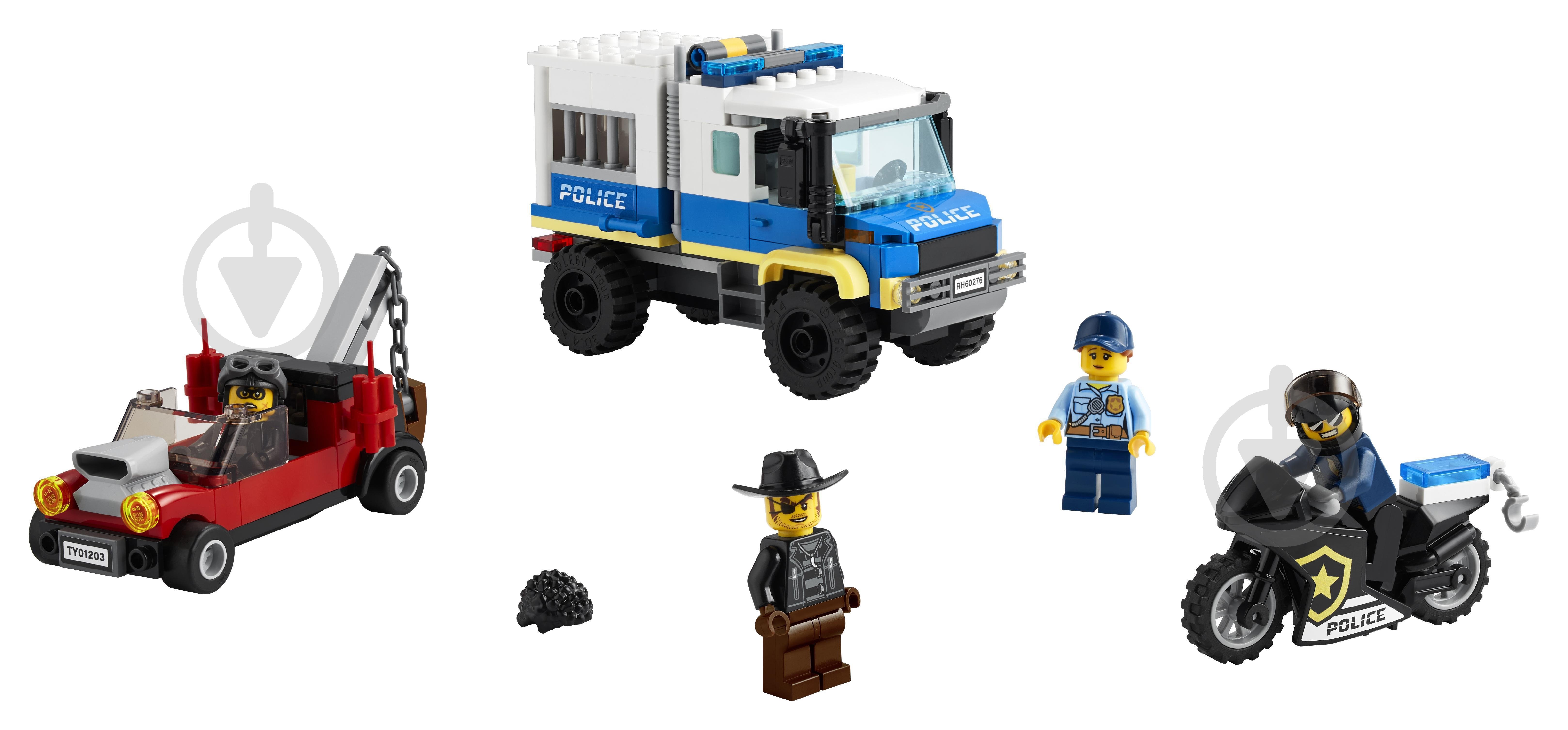 Конструктор LEGO City Поліцейська машина для перевезення в'язнів 60276 - фото 6