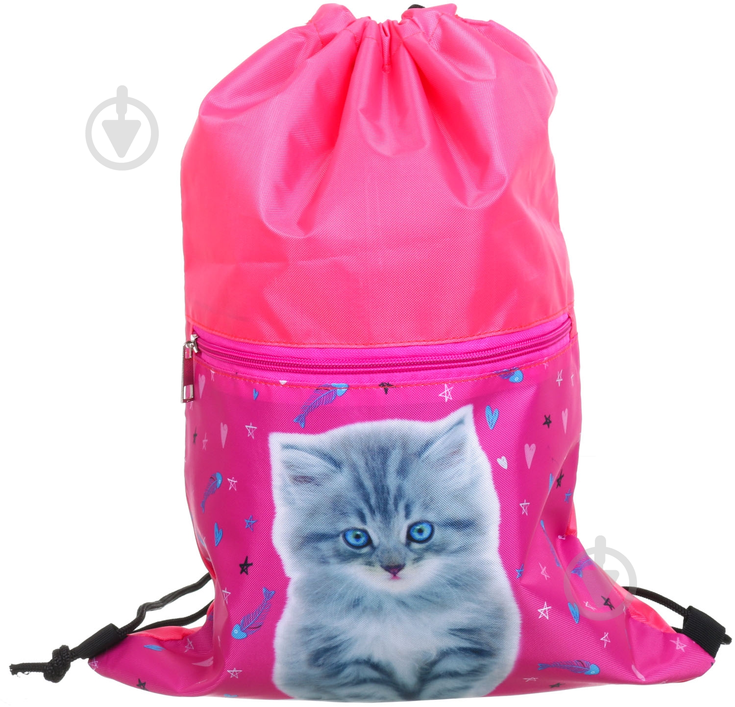 Сумка для обуви с молнией Котик - фото 1