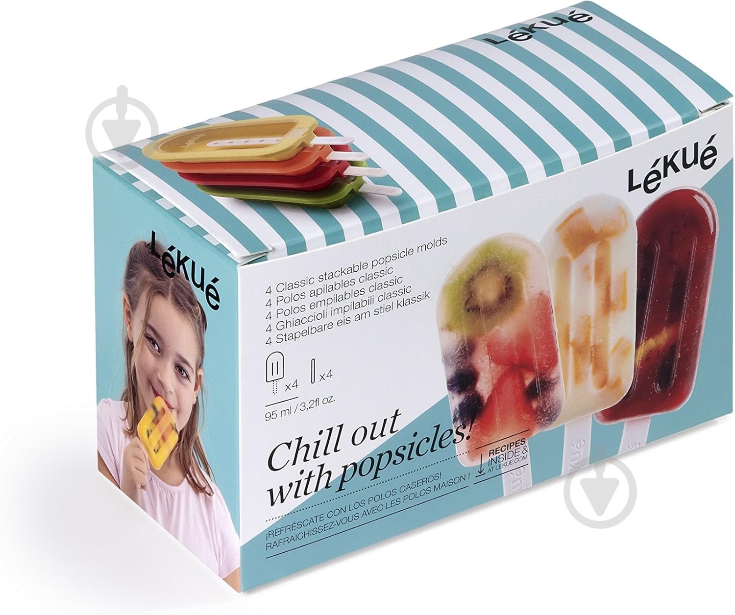 Набір форм для морозива Lekue Ice Lollies 2,6х10,5х6,5 см 4 шт. 882227 - фото 12 Набір форм для морозива Lekue Ice Lollies 2,6х10,5х6,5 см 4 шт. 882227 - фото 12