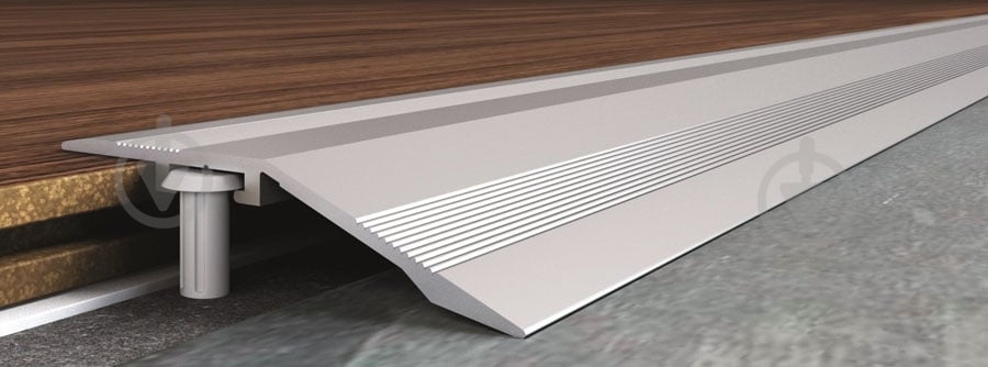 Порожек алюминиевый рифленый Braz Line 40x9,3x2700 мм серебро BLB-5203-10-0106.27 - фото 1